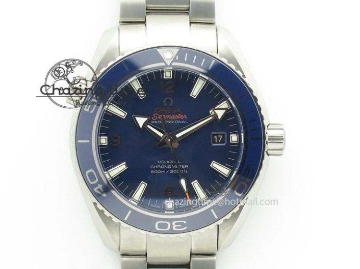 0823 Flexible Seamaster 300M SS OMF 1:1 Best Edition Black Dial Matt Black Ceramic Bezel On SS Bracelet A 8147
